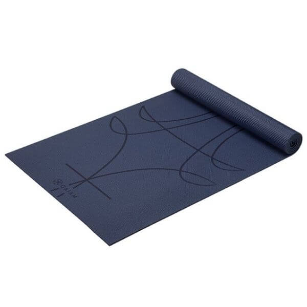 Gaiam Premium Yoga Mat Alignment Ink 6 mm
