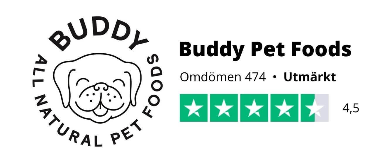 trustpilot.se betyg för buddy pet foods
