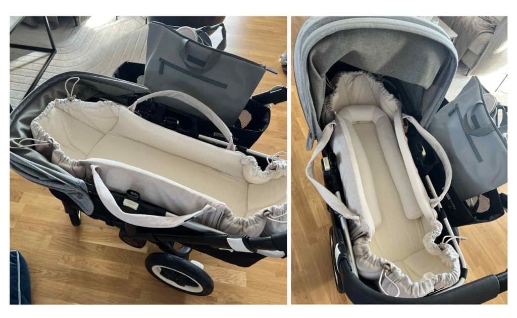 Najell sleepcarrier i en bugaboo fox barnvagn